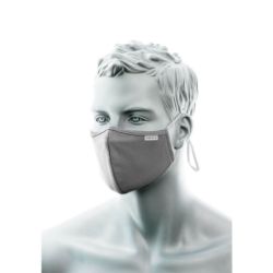 Portwest 3-Ply Anti-Microbial Fabric Face Mask with Nose Band (Pk25) - 